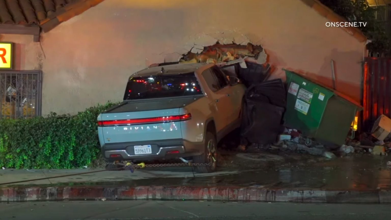 Check Out The Aftermath Of Alan Ruck’s Rivian Truck Crash - Backfire News