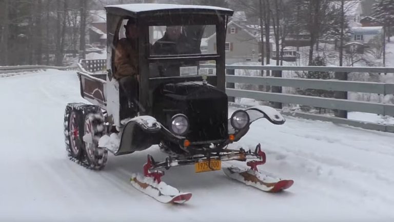 Ford Model T Snowmobiles Were Actually The Original Snowmobiles 7