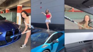 TikTok Girl Trashes Pricey Cars To Get Views