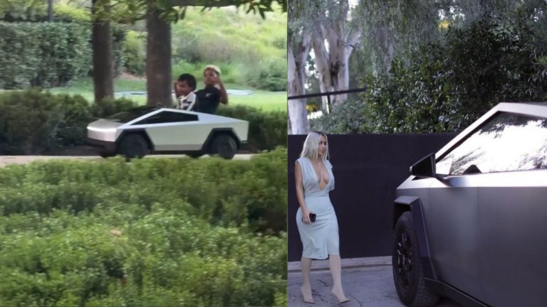 Kim Kardashian’s Kid Owns A Mini Cybertruck