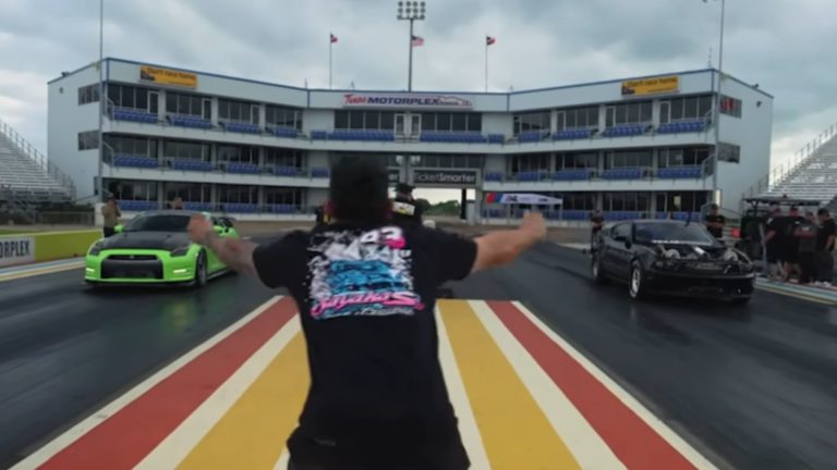 Quad-Turbo Mustang Races Stroker R35 Nissan GT-R - Backfire News