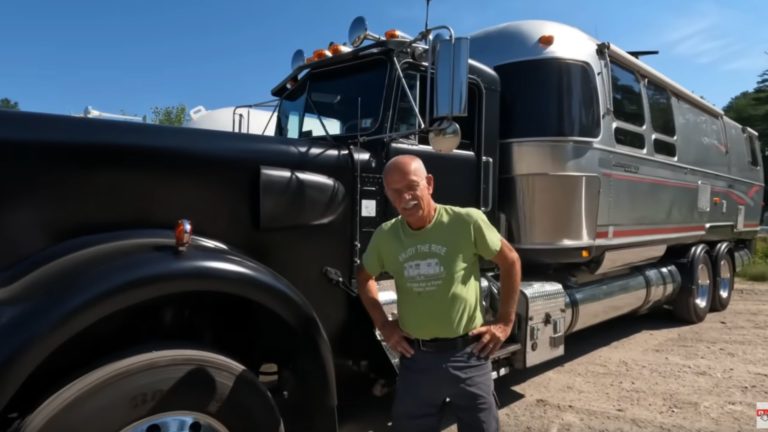 Guy Slaps An Airstream On The Back Of A Big Rig