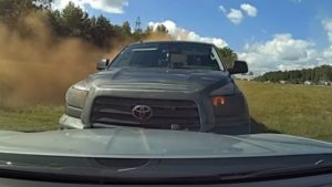 Toyota Tundra Bullies South Carolina Highway Patrol