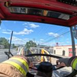 Ride Along In A Ladder Truck Responding To A House Fire