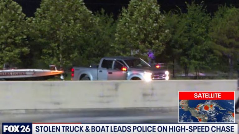 Stolen Truck Towing Boat Belonging To TikTok Influencer Flees From Houston Police
