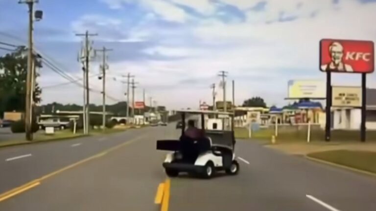 Police Golf Cart Chase Ends Unexpectedly