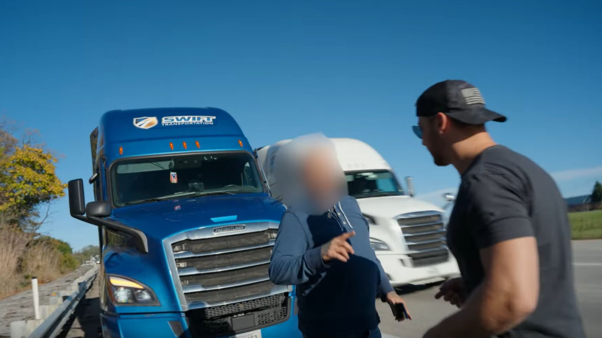 Car YouTuber Gets Hit By Semi During Filming
