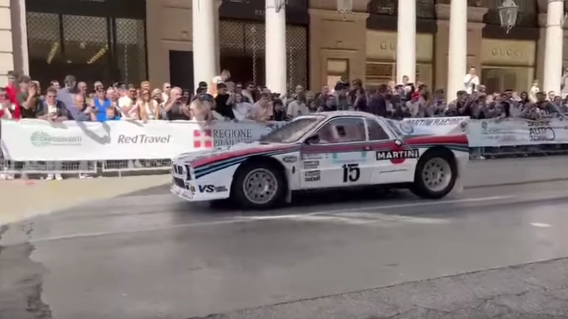 Classic Lancia Delta Crashes At Turin Motor Show