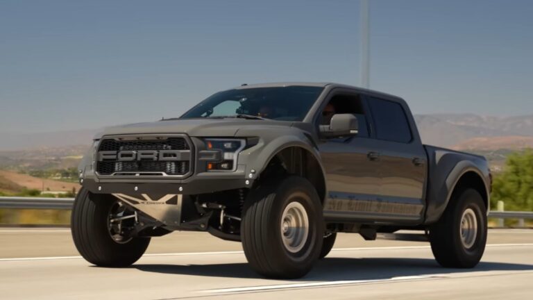 Modified Second-Gen Ford Raptor Pushes To Ridiculous Heights