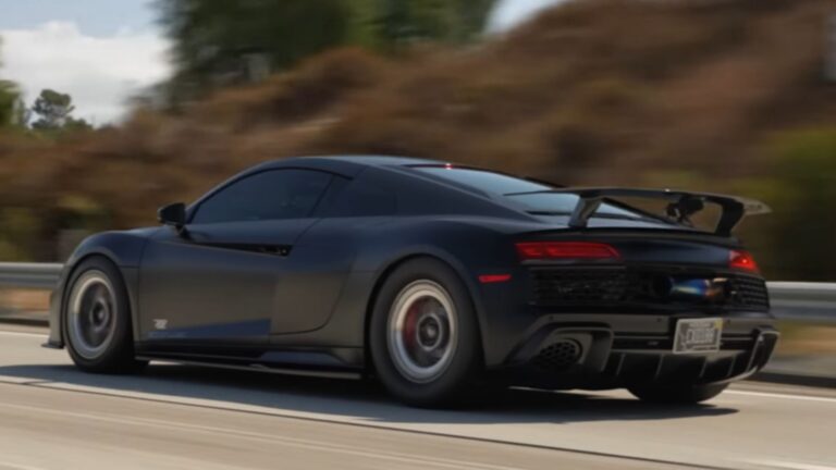 Twin-Turbo Audi R8 V10 Is Frighteningly Fast