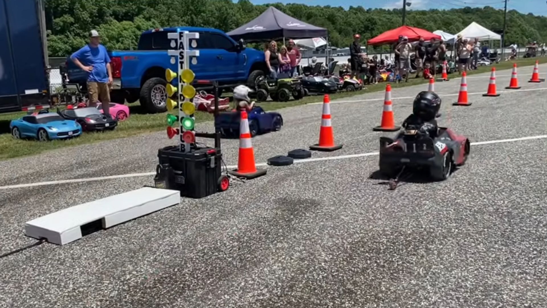 Excellent Bad Idea Power Wheels Drag Racing