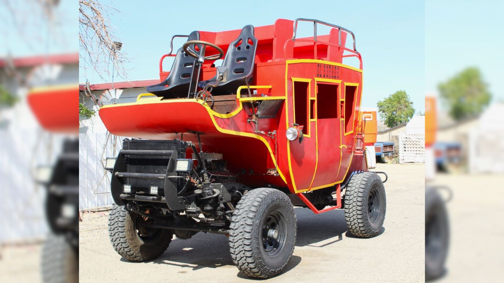 Ride To Town In This Bizarre Horseless Stagecoach