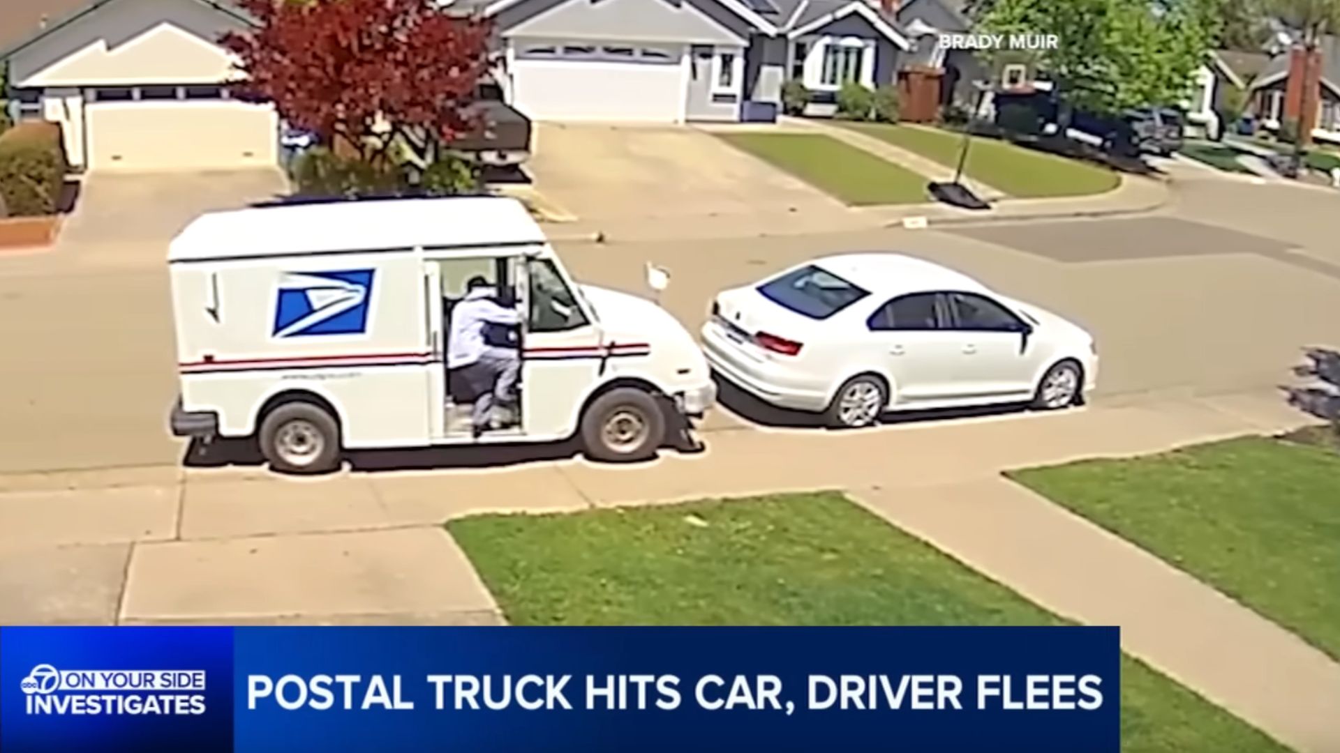 Video: USPS Driver Does A Hit-And-Run