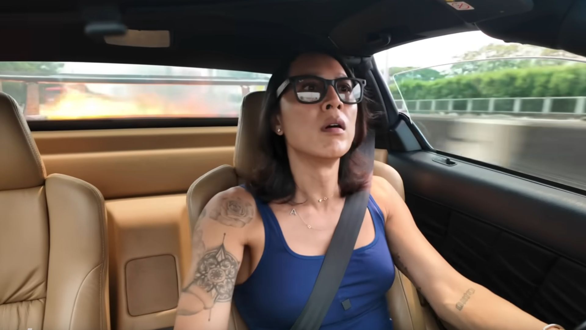 Watch A Supercharged NSX Catch Fire On The Highway