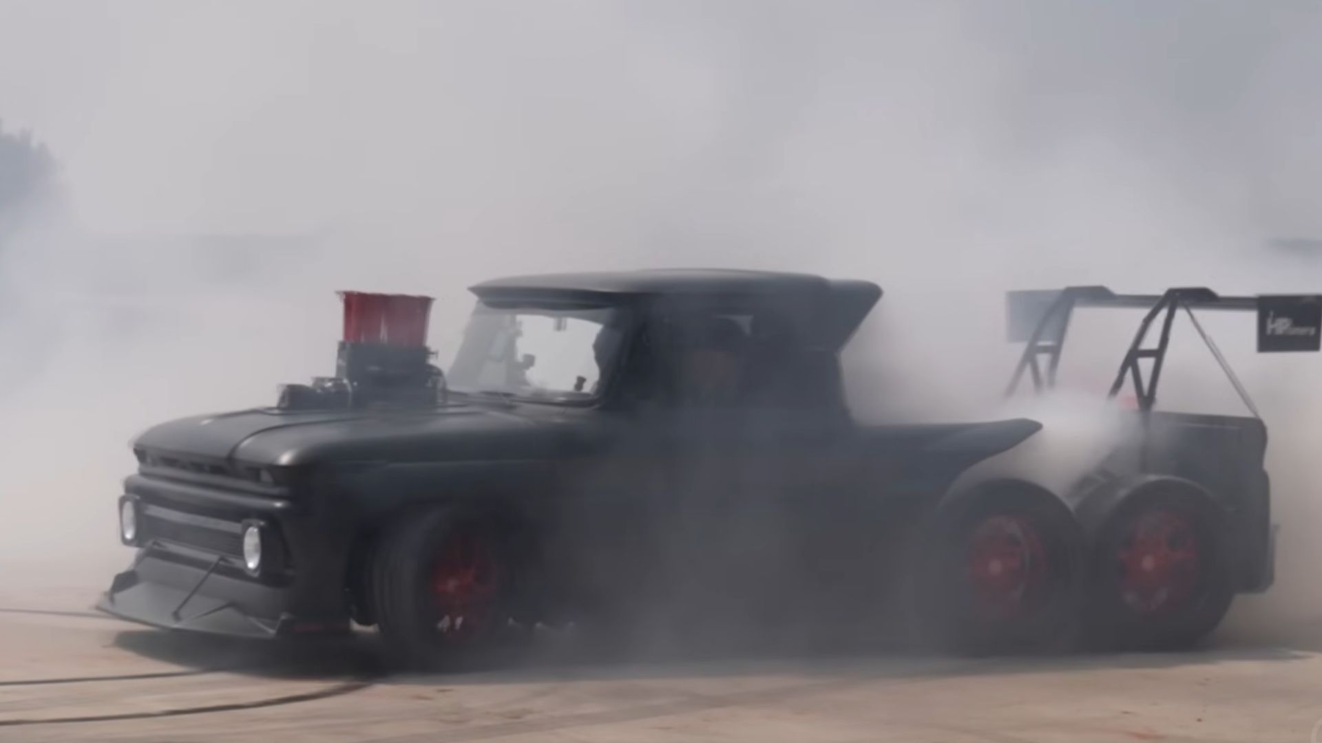 Six Wheel Chevy C10 Is Nuts
