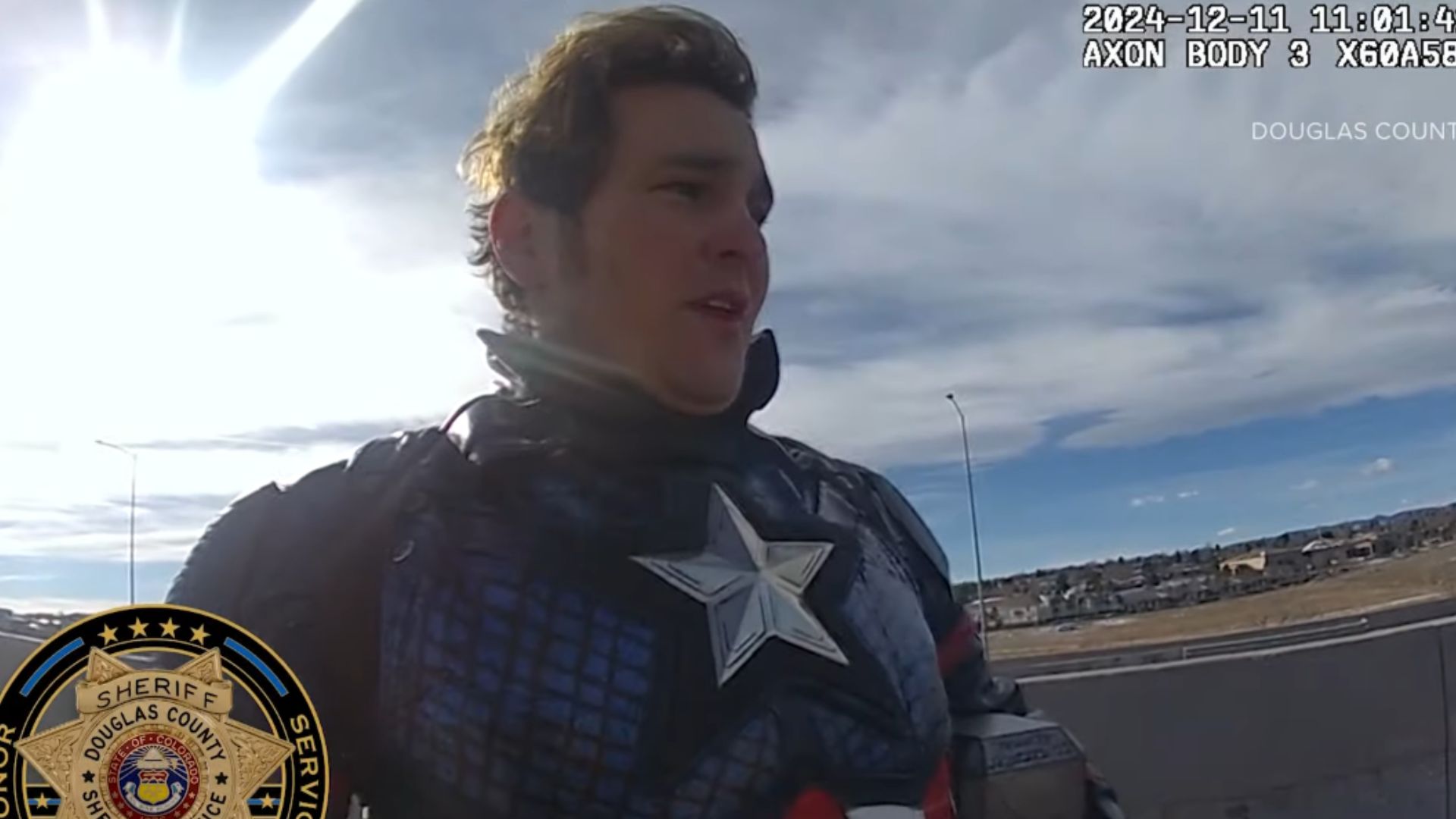 Watch: Cop Rescues Captain America When His Motorcycle Breaks Down