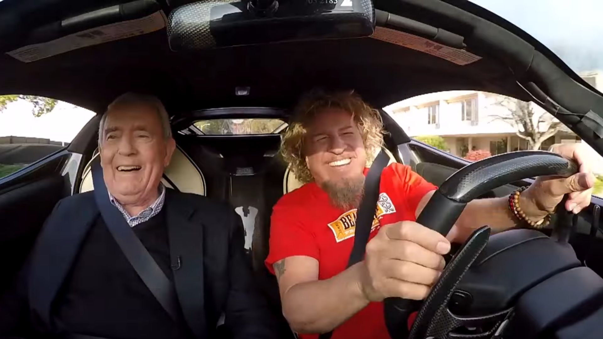 Sammy Hagar Rips His LaFerrari With Dan Rather Inside