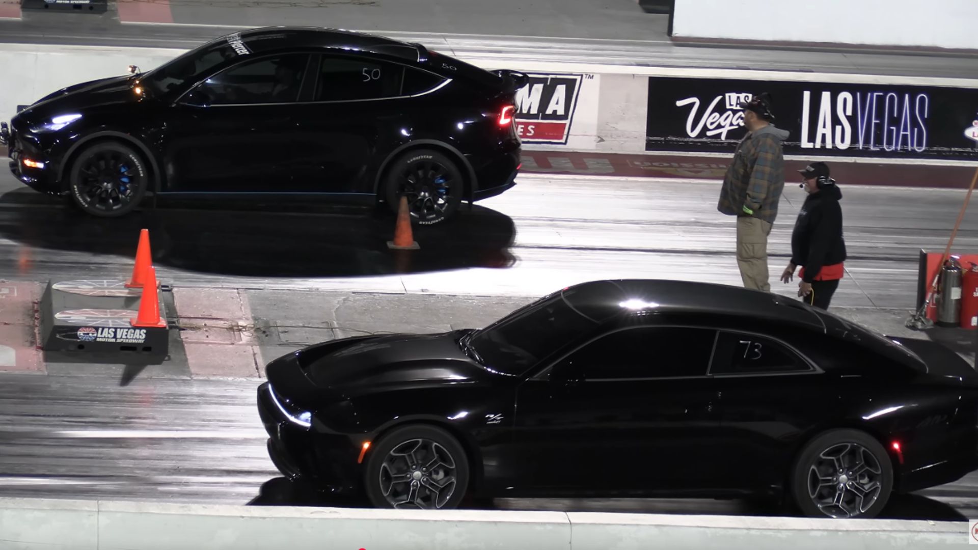 EV Dodge Charger Races Tesla Model Y