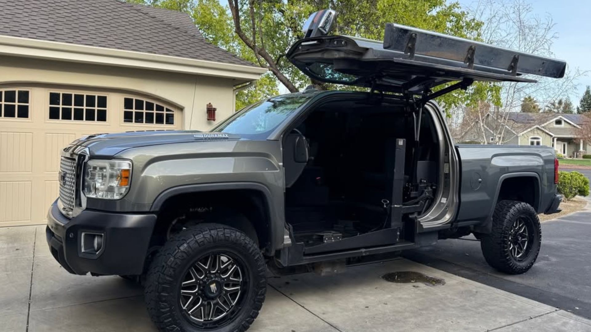 GMC Sierra With Gullwing Door Has A Surprising Function