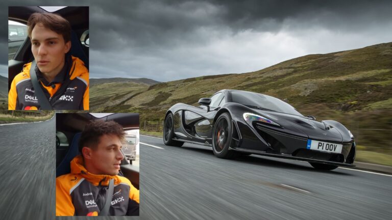 Lando Norris Gives Oscar Piastri A Ride In His McLaren P1