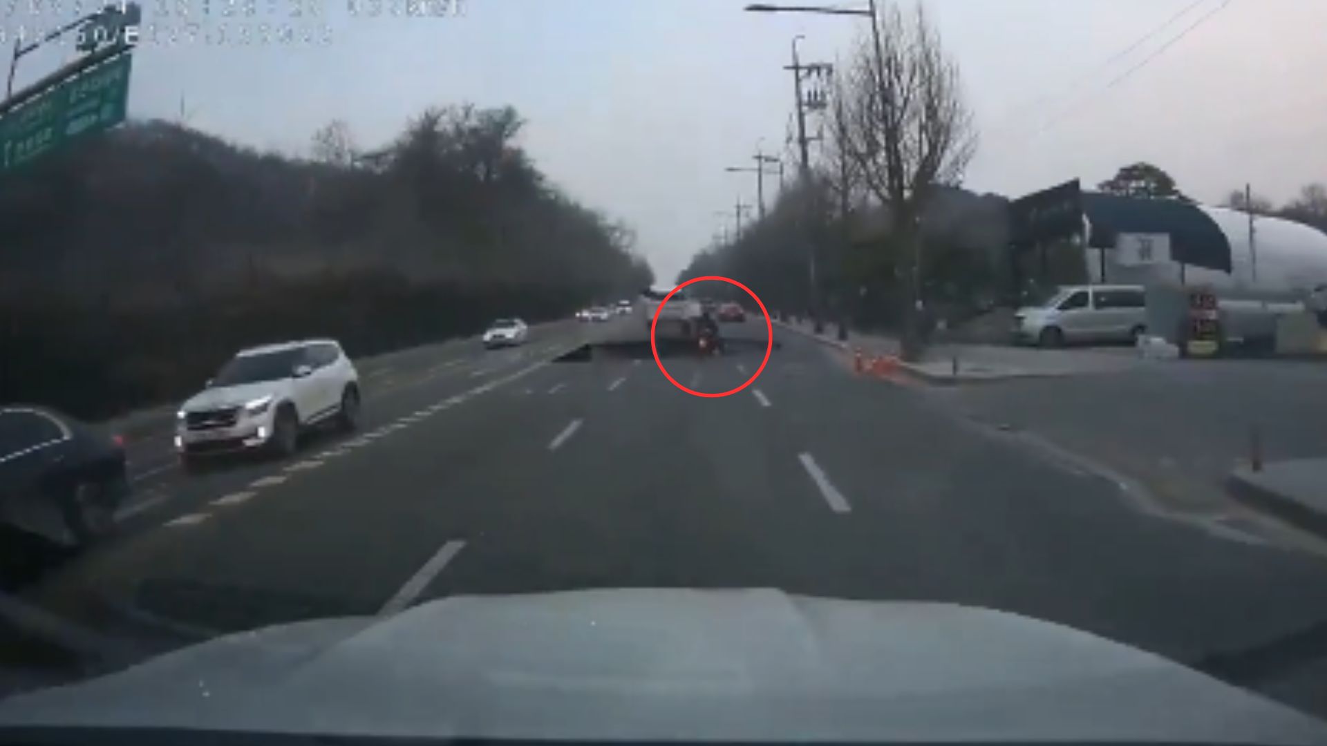 Nightmare Fuel Sinkhole Opens Up In Road Swallowing Motorcyclist