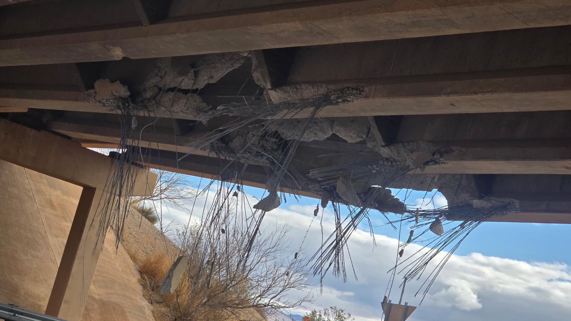 Oops Truck Hauling Excavator Hits Overpass At Speed