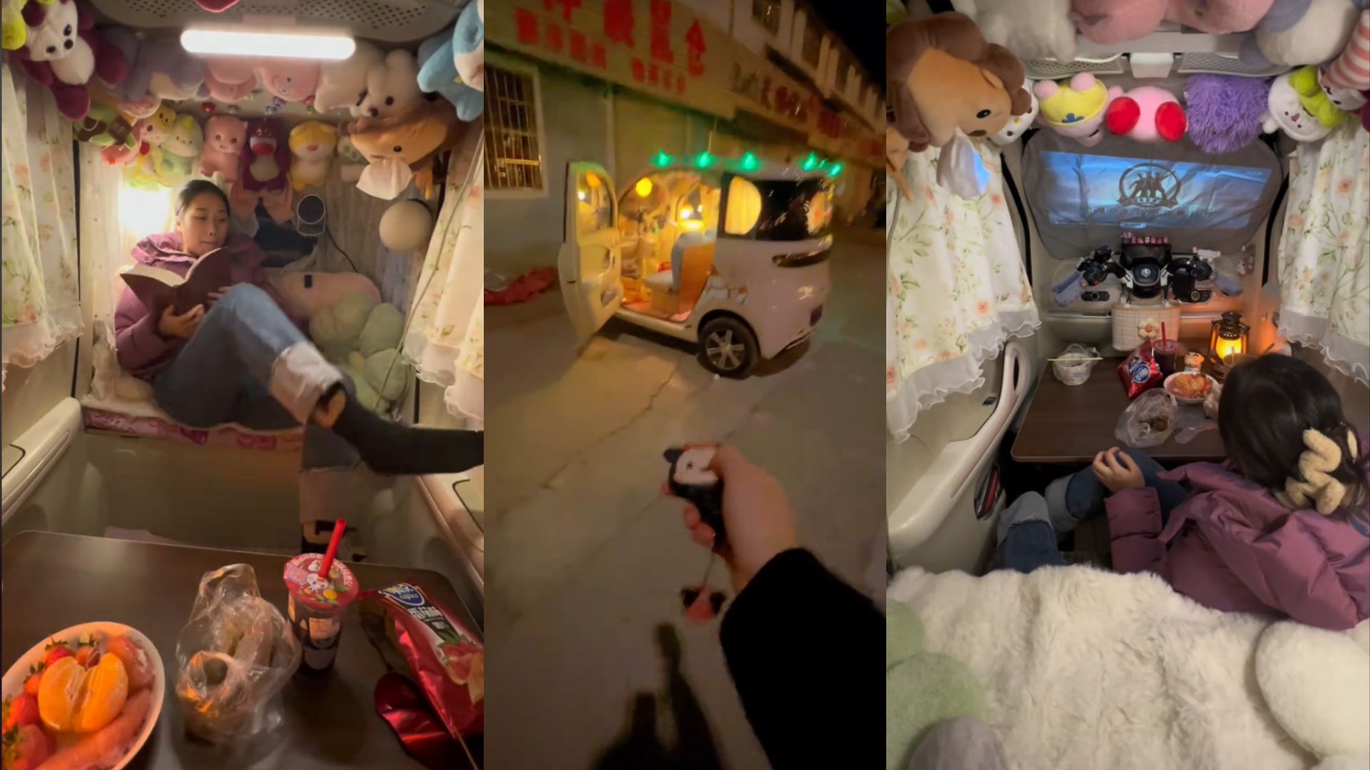 Woman Makes Tiny Electric Car Her Home