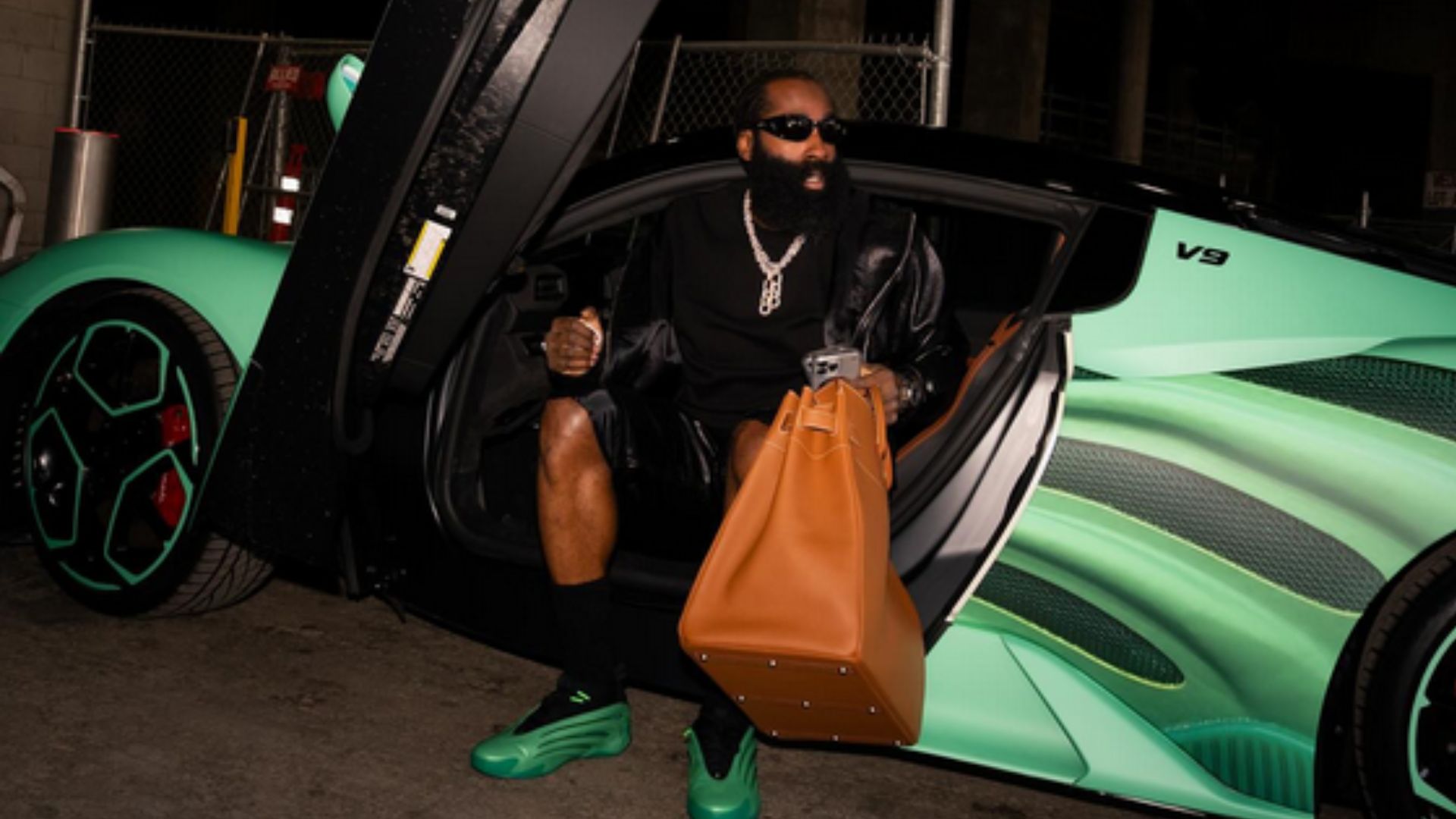 James Harden Customizes Maserati MC12 To Match His Shoes