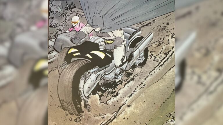 Comic Book Car Batcycle From The Dark Knight Returns