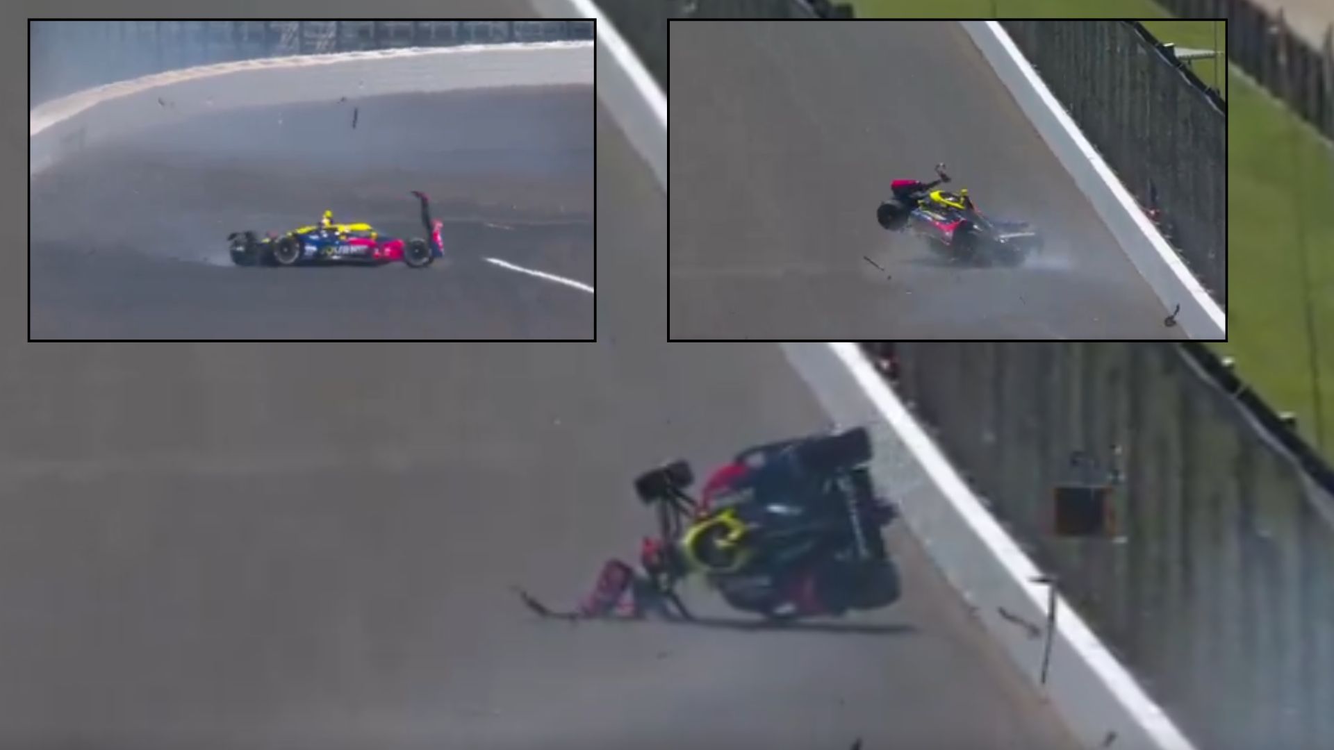 Kyffin Simpson Crashes Big During Indy 500 Practice
