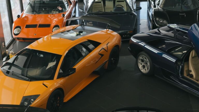 Rare Lamborghinis Crowd This Showroom Floor