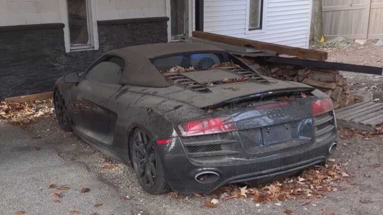 Abandoned Audi R8 Supercar Gets Rescued