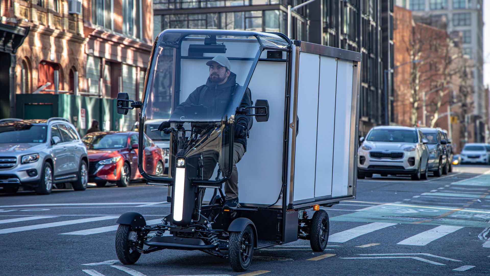 Honda Unveils Whacky Electric Quad Delivery Bike