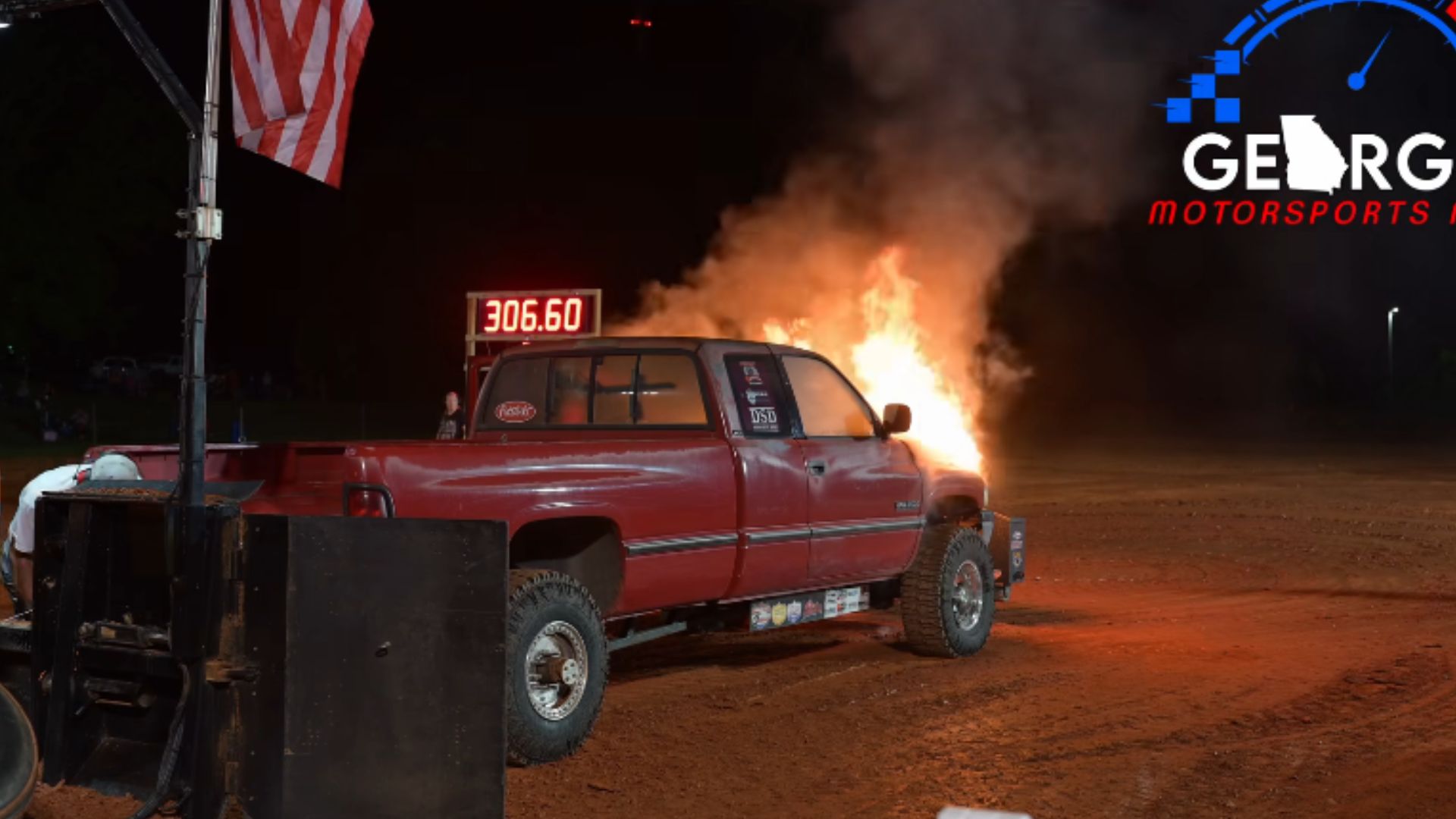 Tractor Pull Event Ends In A Runaway Diesel Fire