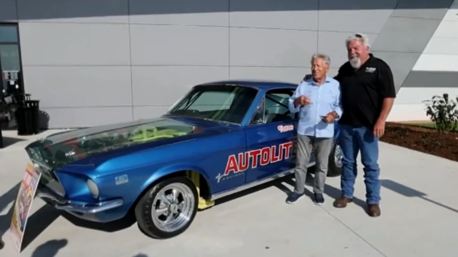 Mario Andretti Reunites With His Old Autolite Mustang