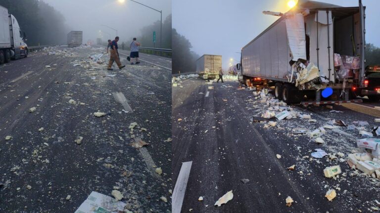 Thats A Lot Of Cheese Mozzarella Spill Shuts Down Interstate