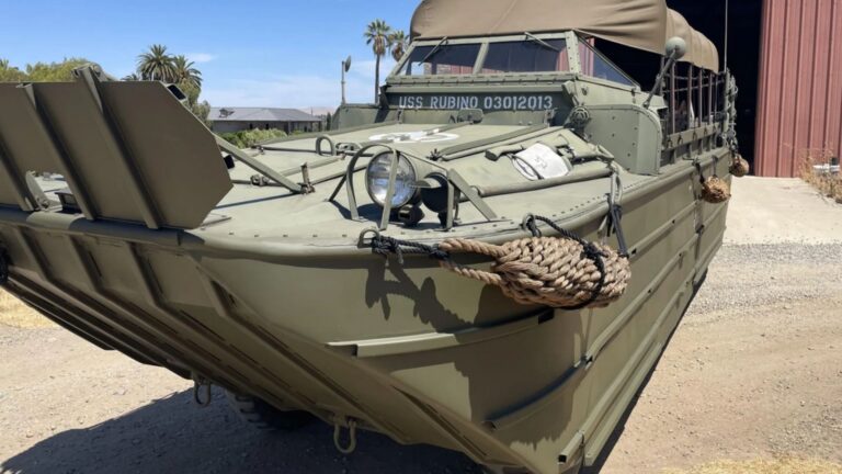 By Land And Sea Grab This 6X6 Amphibious Military Vehicle