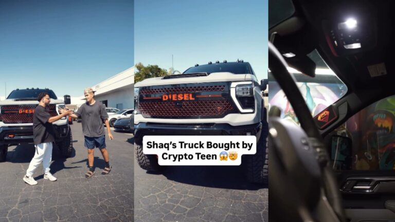 Crypto Teen Buys Shaqs Modified Chevy Silverado 2500 ZR2