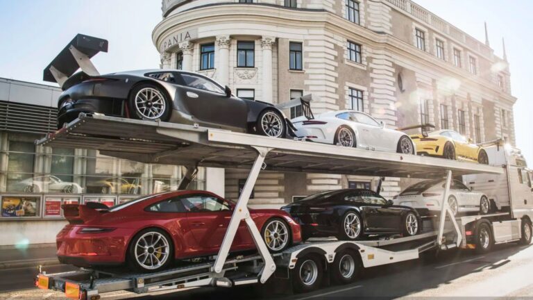 Buy Six Porsches And A Transport Truck Together
