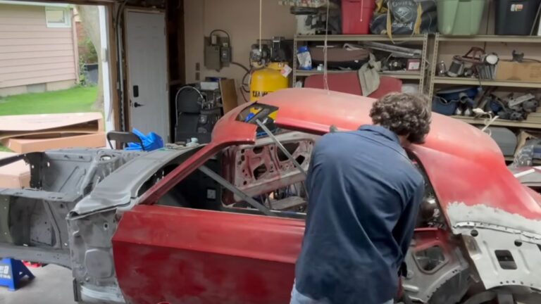 Kid Converts ‘67 Mustang Coupe To Fastback In His Garage