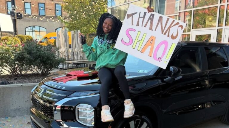 Shaq Buys A Car For A Young Female Wrestler