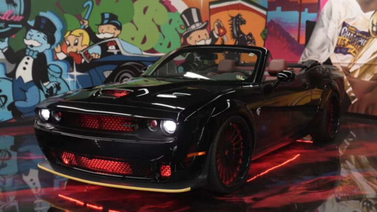 Shaqs Convertible Challenger Hellcat Gets An Upgrade
