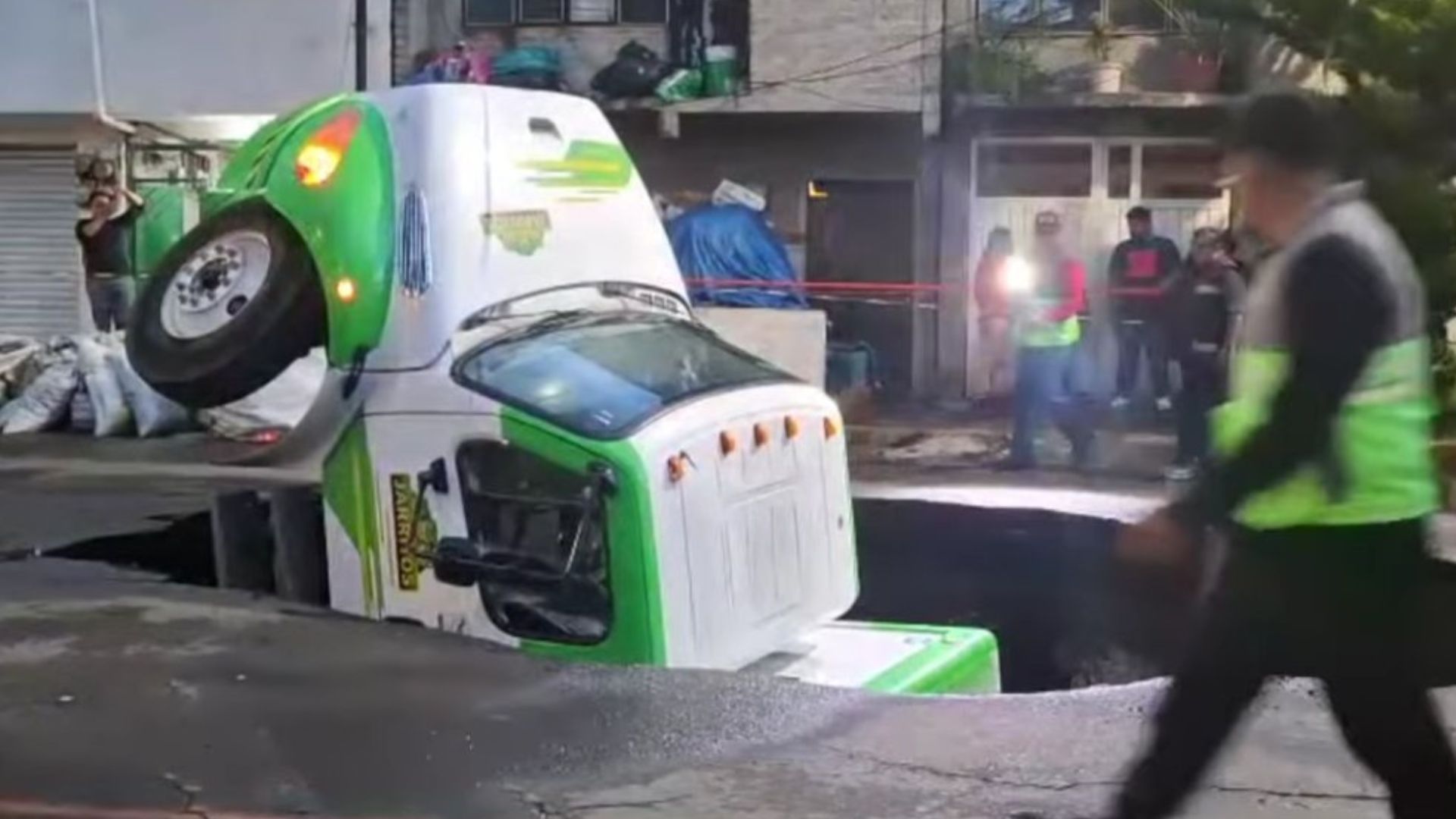 Sinkhole Swallows Jarritos Soda Truck In Mexico