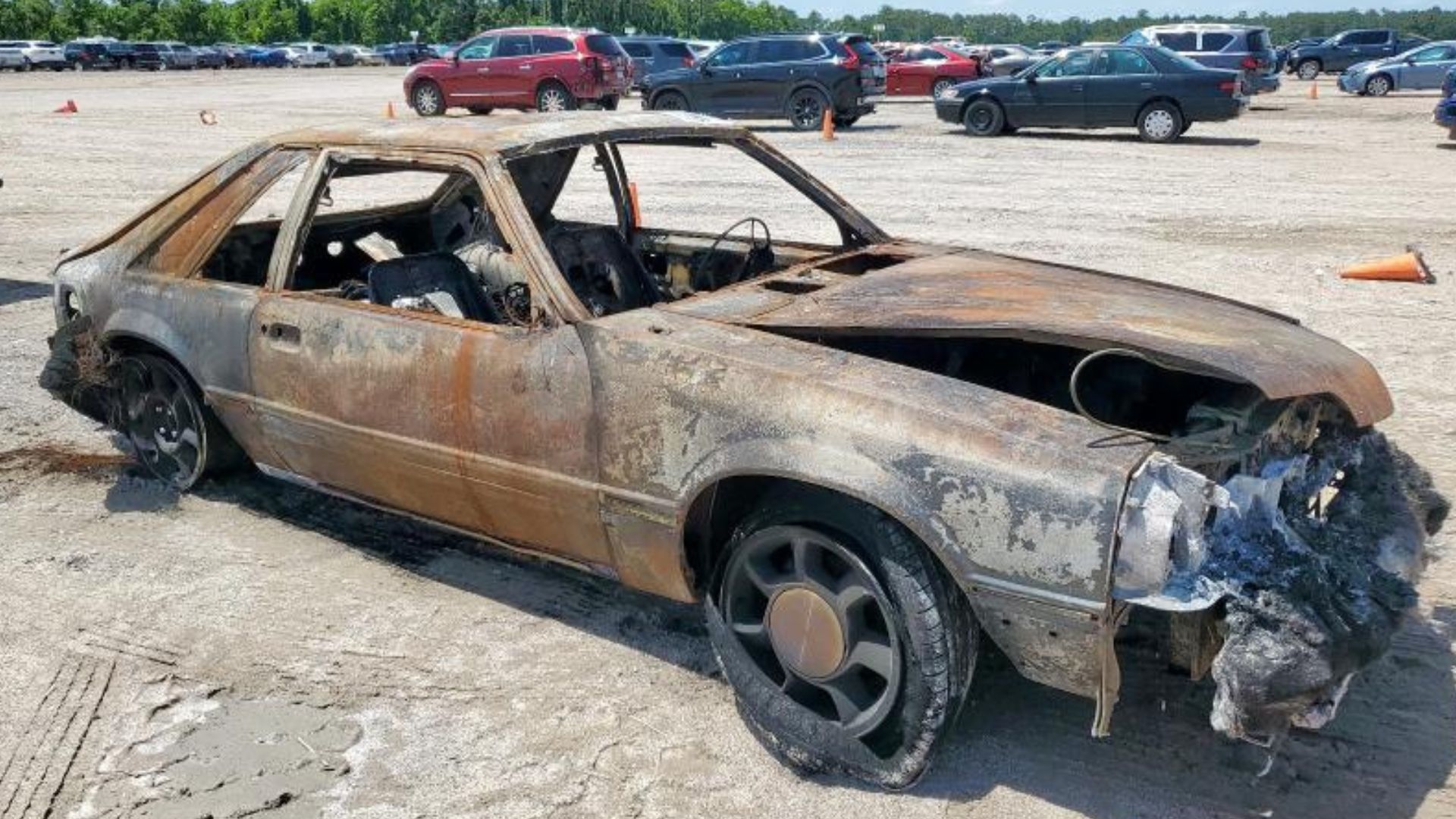 Thatll Buff Out Burned ‘93 Mustang Cobra Auctioning Now