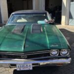 Weathered green Chevrolet Chevelle awaiting restoration