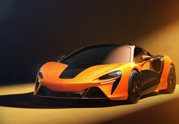 File photo of a McLaren Artura Spider; not the vehicles involved in the Birmingham incident