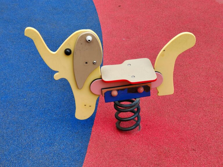 a spring rider on a playground