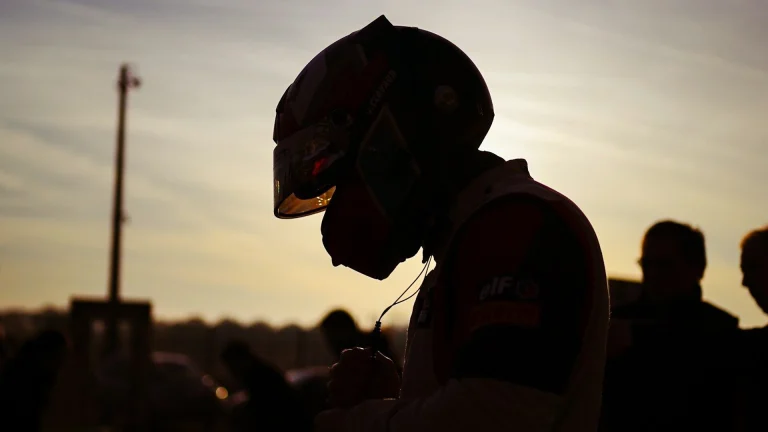 a person wearing a helmet and listening to music