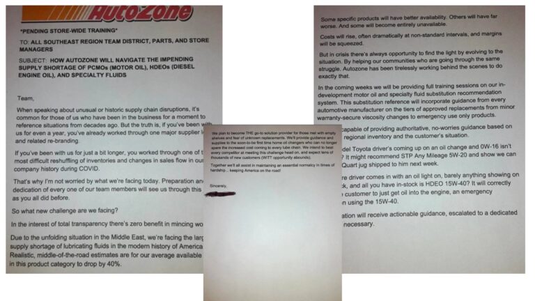autozone memo