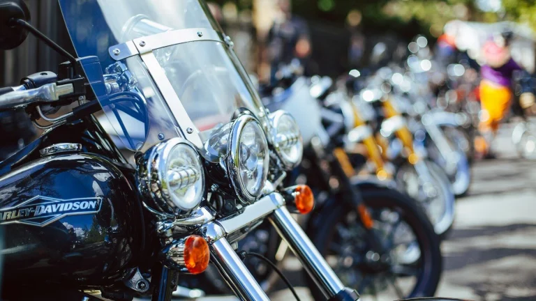 close up photo of Harley-Davidson touring motorcycle